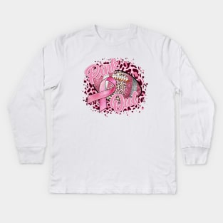 in October We Wear Pink Kids Long Sleeve T-Shirt